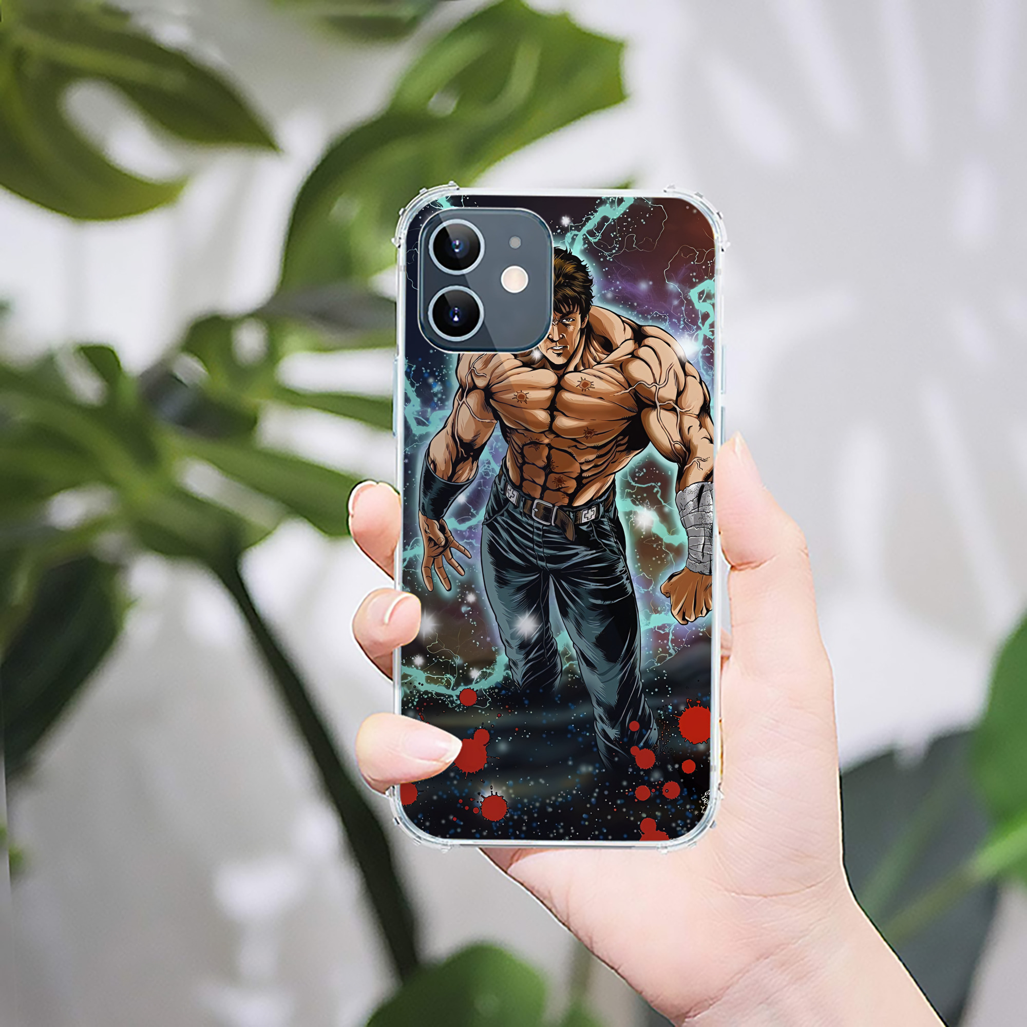 （画像用） 北斗の拳 Fist of the North Star 【iPhone 12シリーズ対応】透明スマホケース（クリアソフトケース）